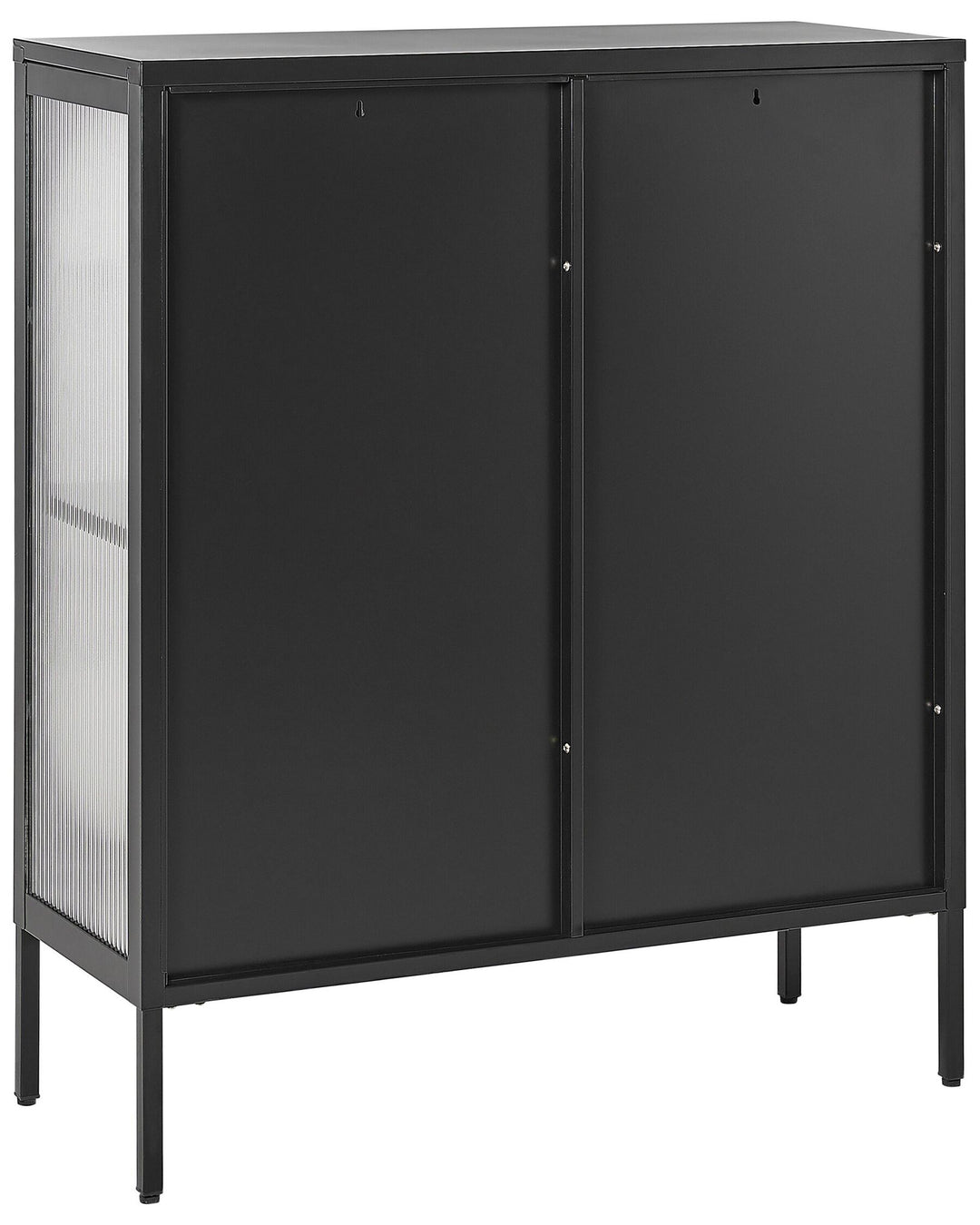 Steel Display Cabinet Black Sarre