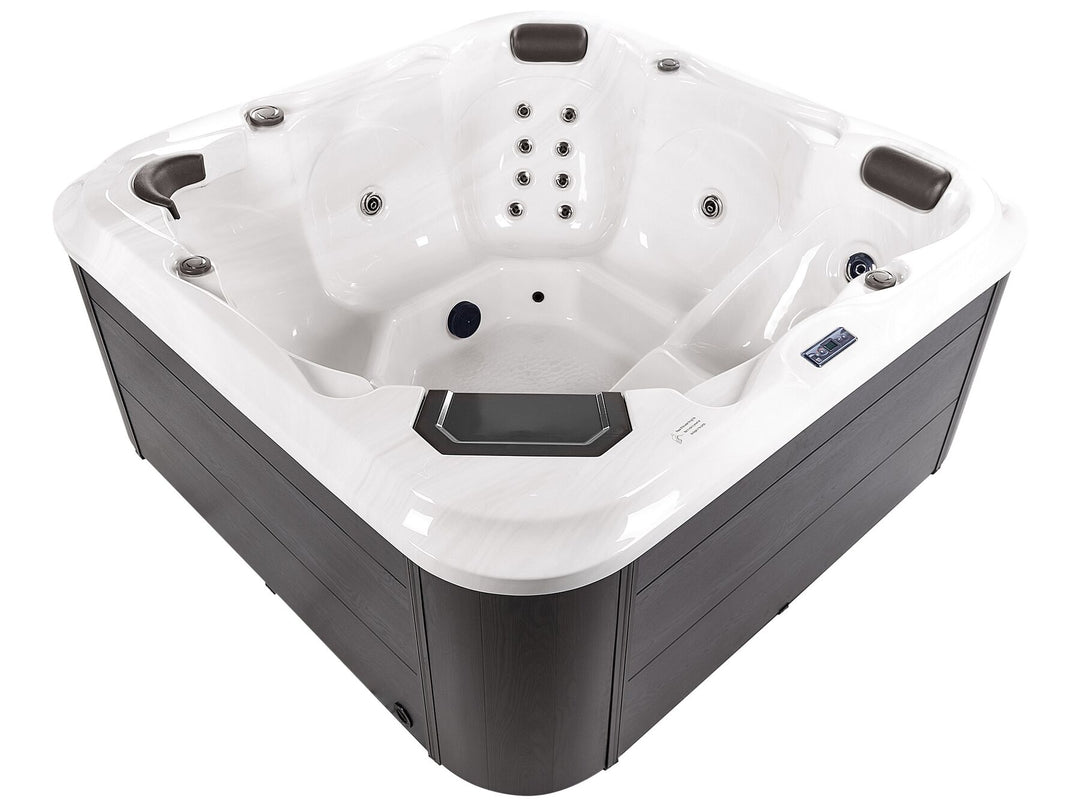 Square Hot Tub with LED White Tularosa