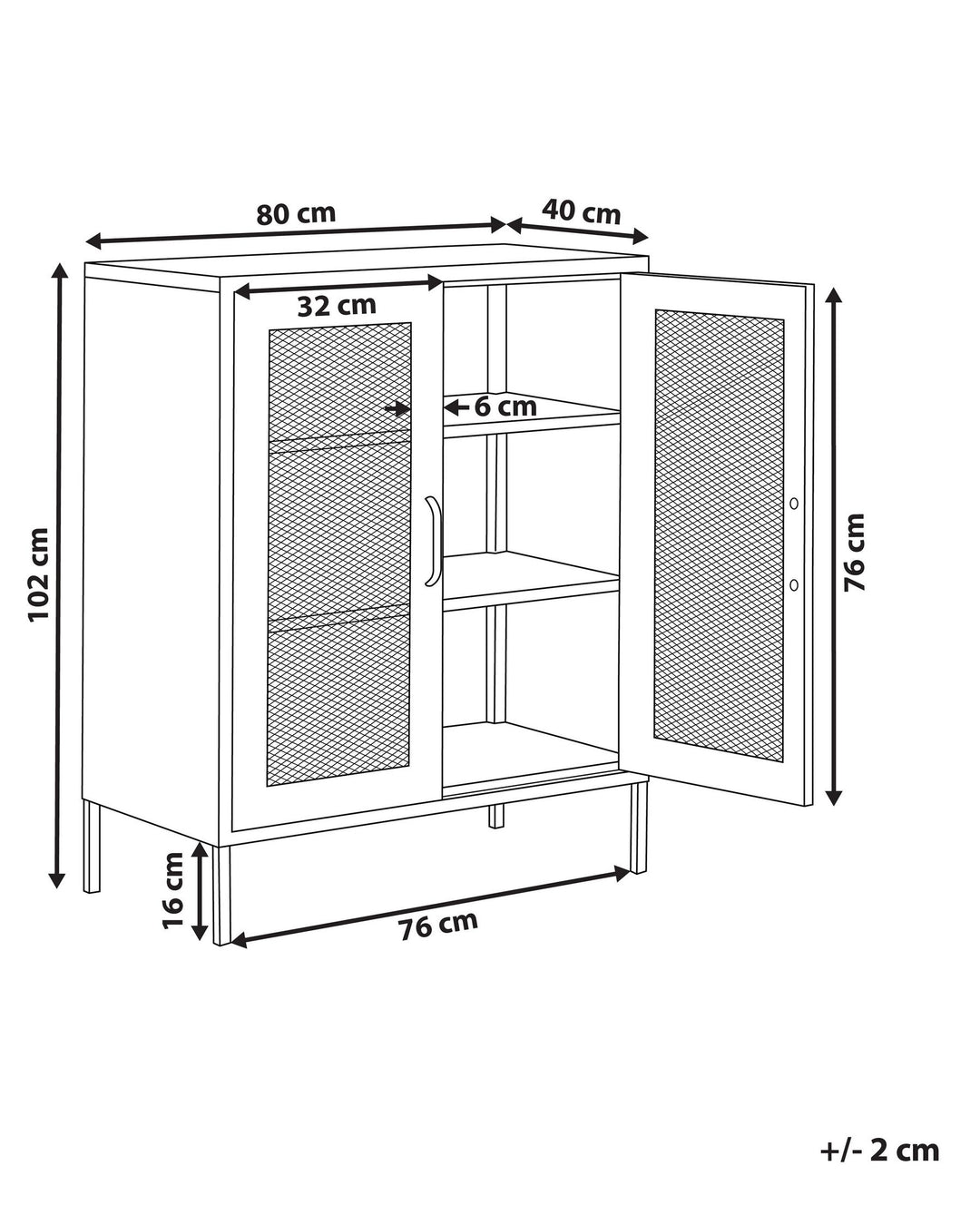 Steel Display Cabinet Green Wakatipu