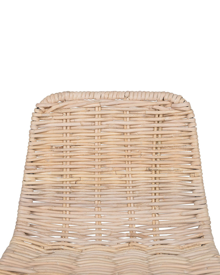 Bar Chair Set of 2 Rattan Natural Cassita