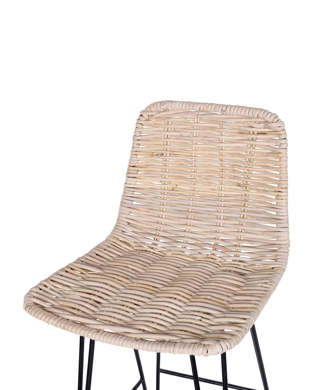 Bar Chair Set of 2 Rattan Natural Cassita