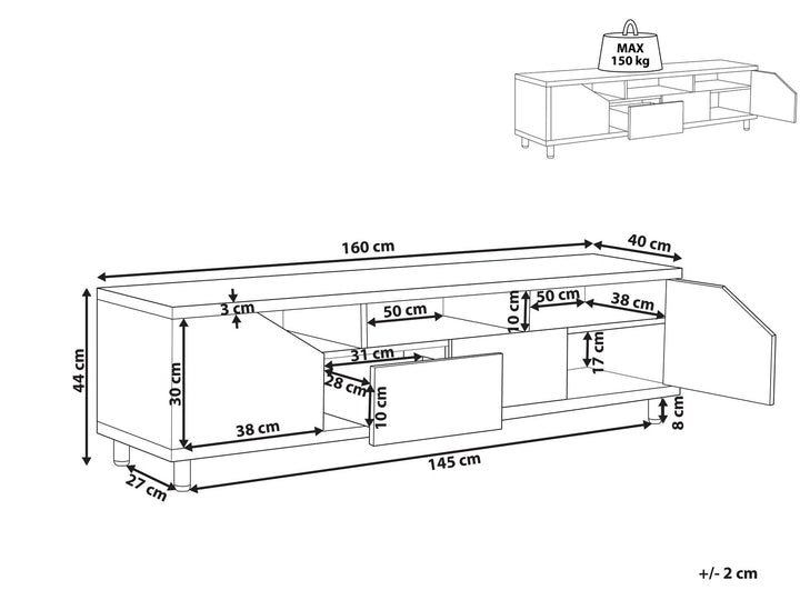 TV Stand White Cinci