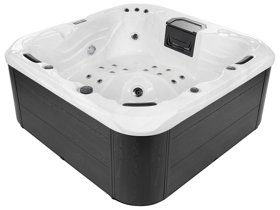 Square Hot Tub with LED White Lastarria