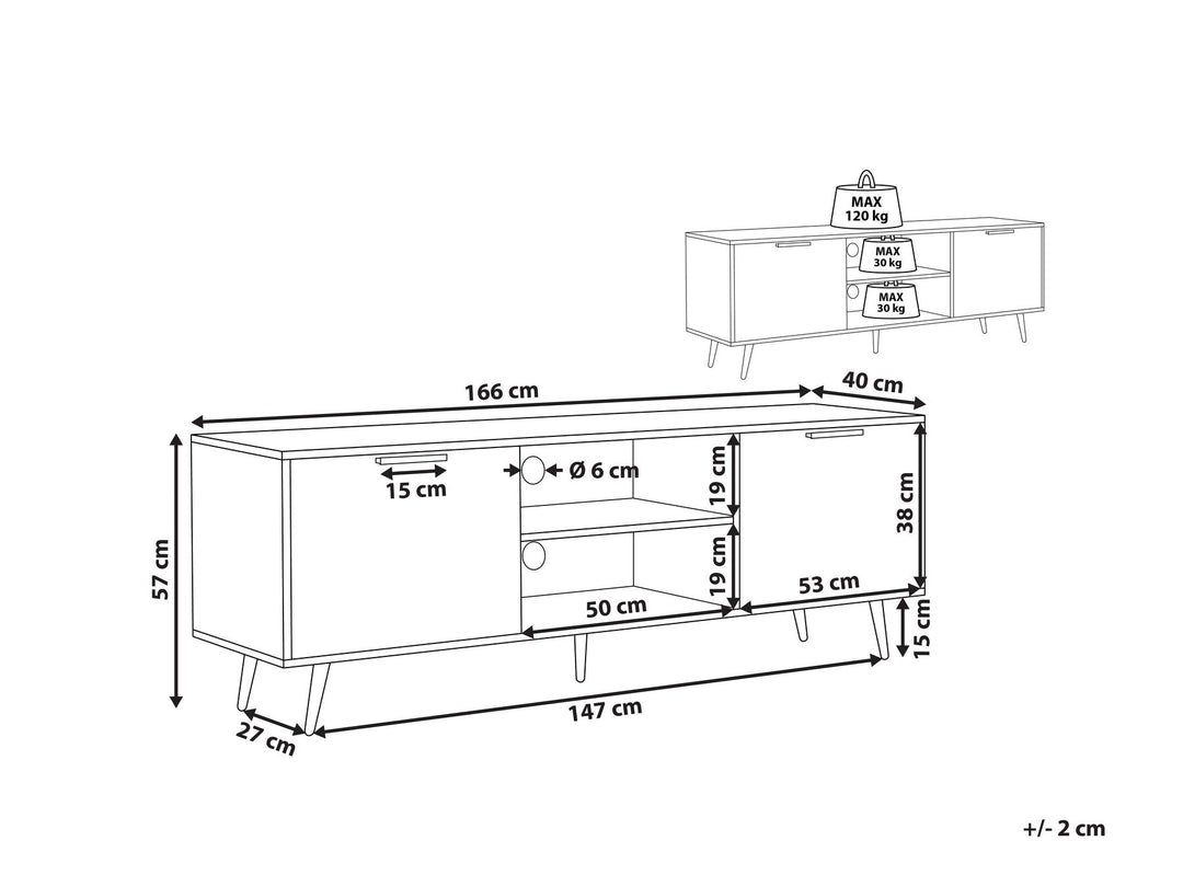 TV Stand Black Indio