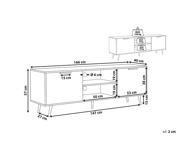 TV Stand Black Indio