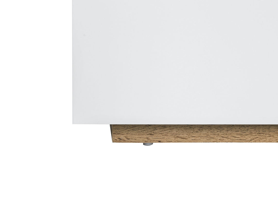 TV Stand Light Wood and White Farada