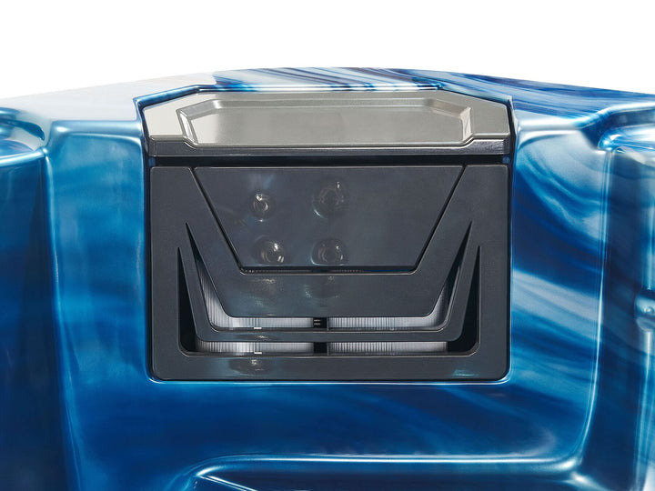 Square Hot Tub with LED Blue Tularosa