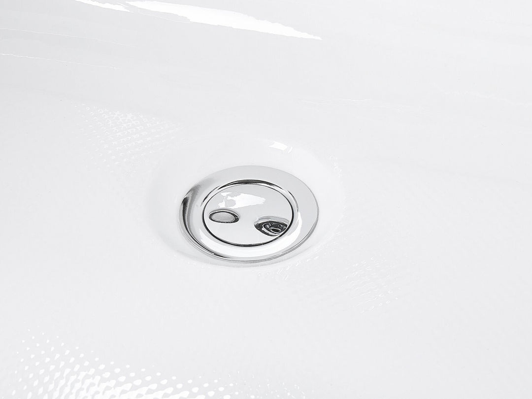 Left Hand Whirlpool Bath with LED 1690 x 810 mm White Artemisa