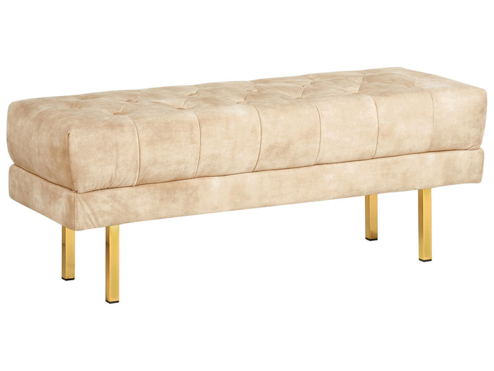 Velvet Bench Beige Roseville