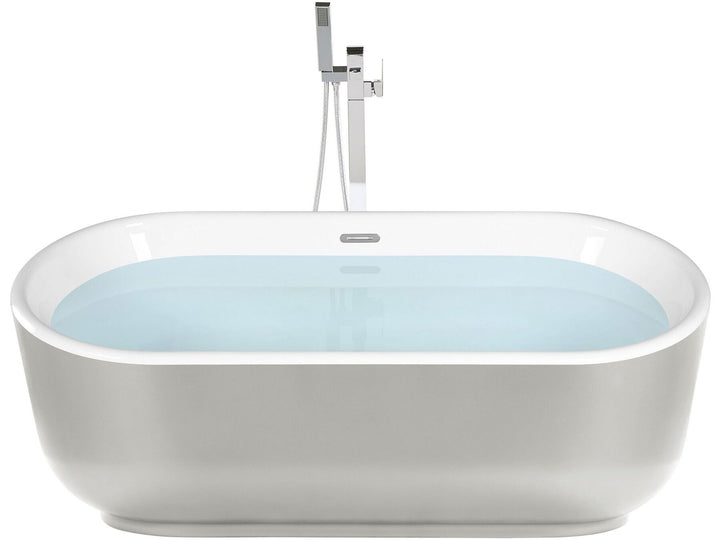 Freestanding Bath 1700 x 800 mm Silver Pinel