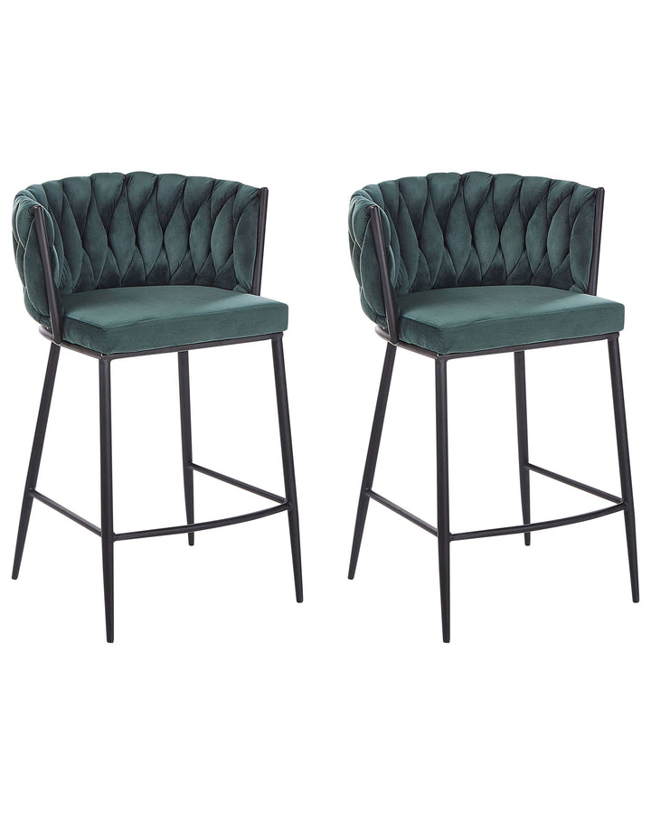 Bar Chair Dark Green Milan