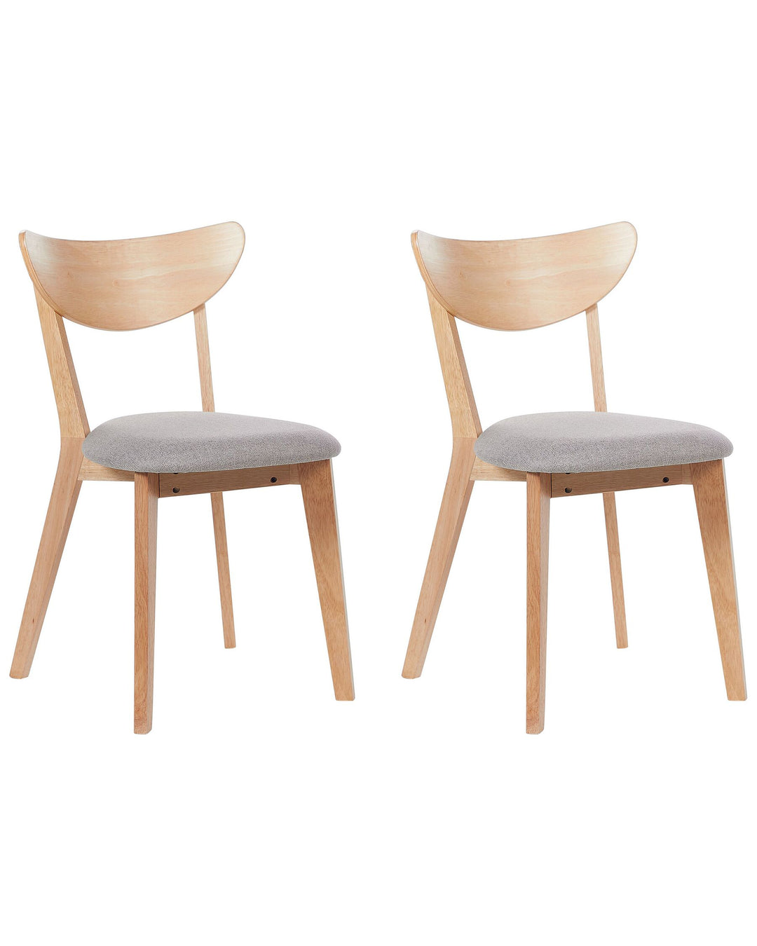 Dining Chair Set of 2 Light Wood Erie