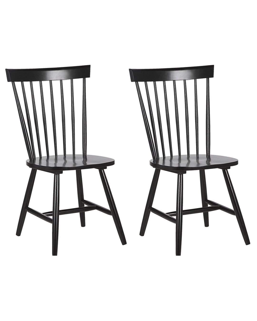 Dining Chair Set of 2 Black Burges