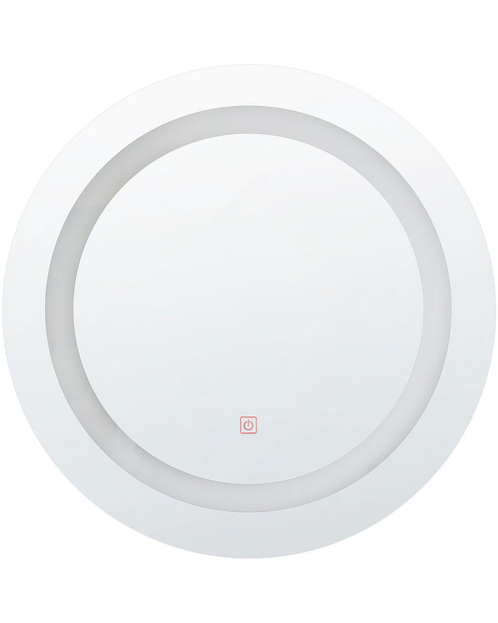 Round LED Wall Mirror ø 58 cm Silver Selune