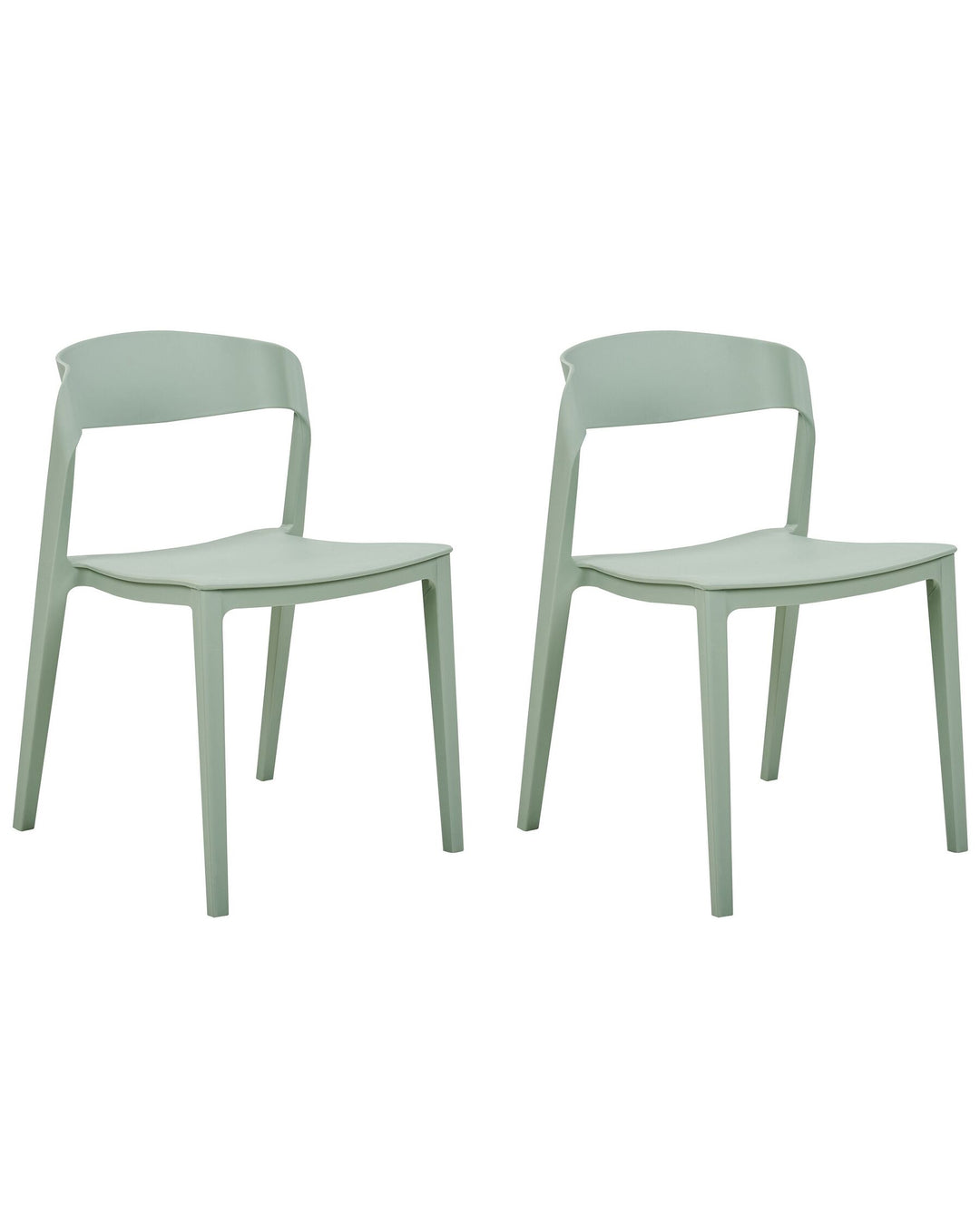 Dining Chair Set of 2 Mint Green Somers