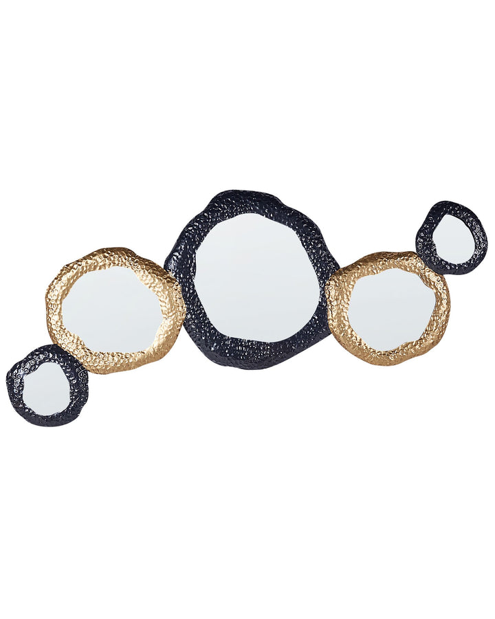 Wall Mirror 110 x 45 cm Black-Gold Charny