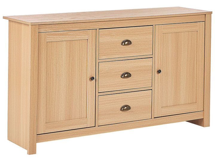 2 Door Sideboard Light Wood Lansin