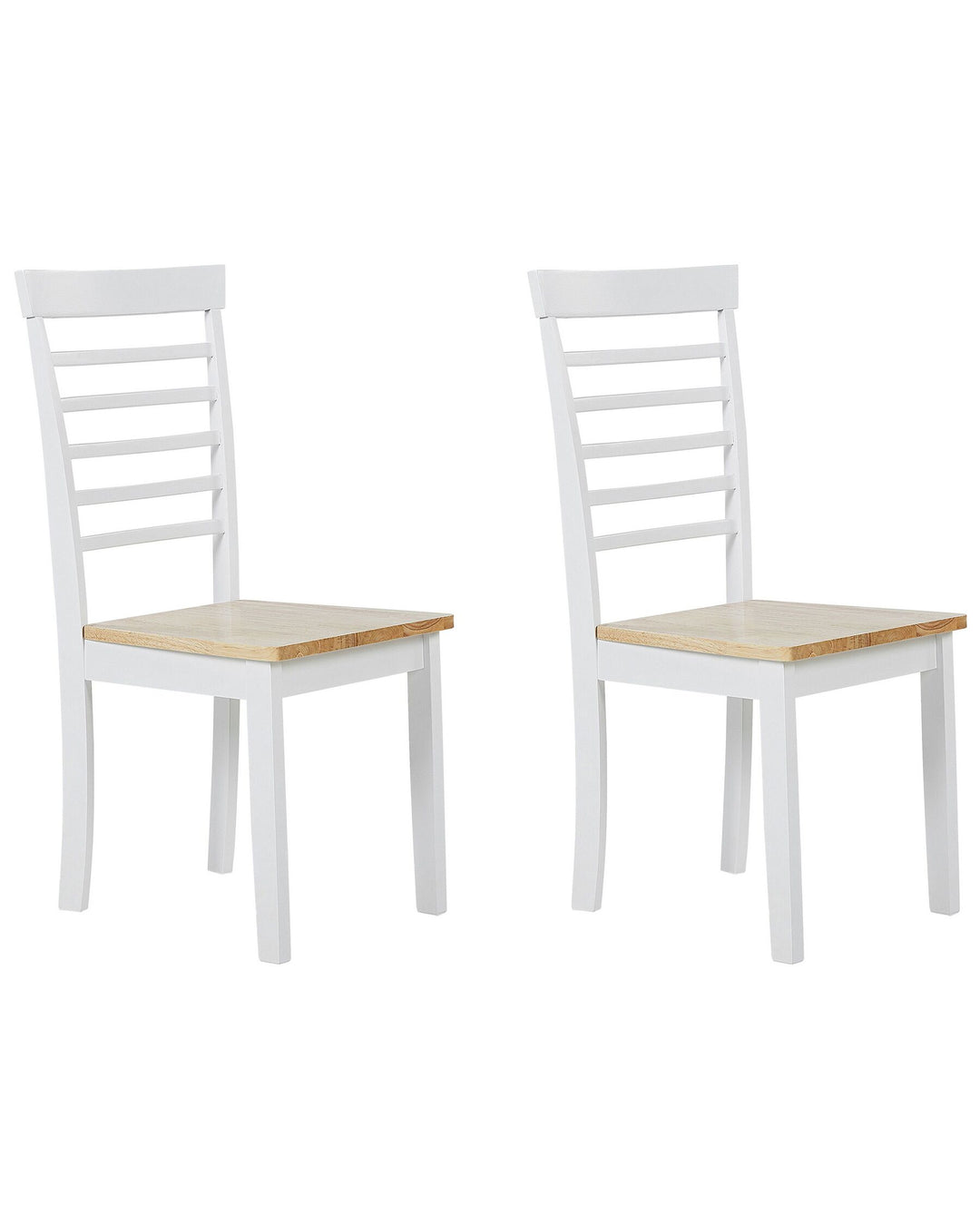 Dining Chair Set of 2 White Battersby