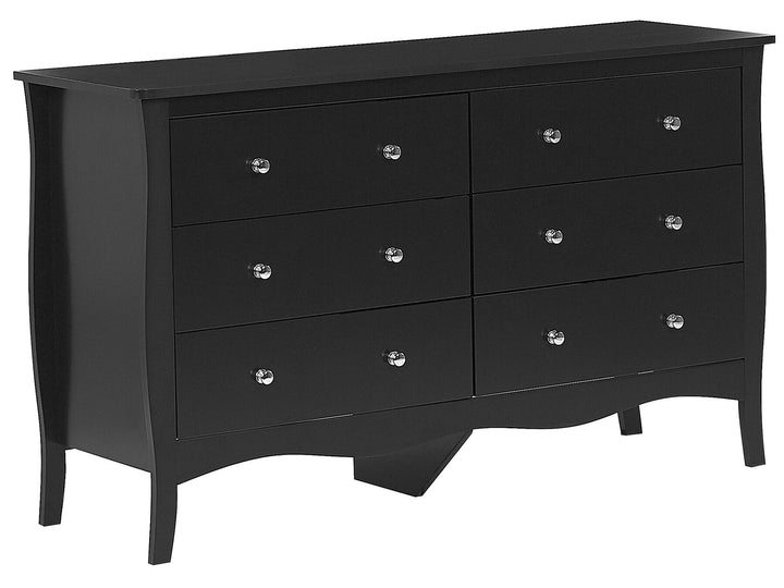 6 Drawer Chest Black Winchester