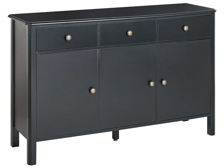 3 Door Sideboard Black Olate