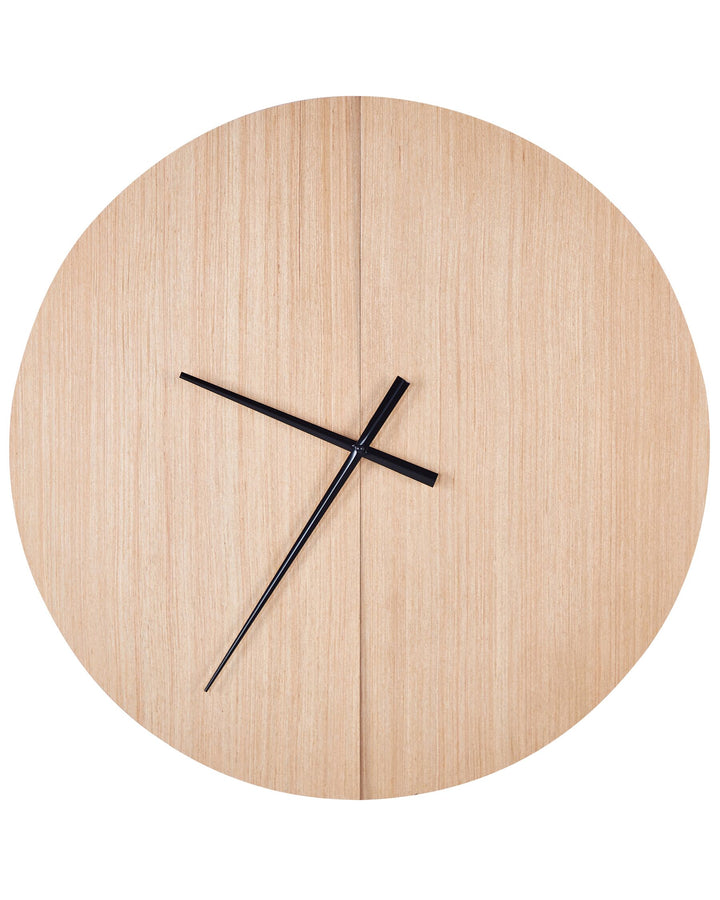 Wall Clock ø 60 cm Light Wood Cabic