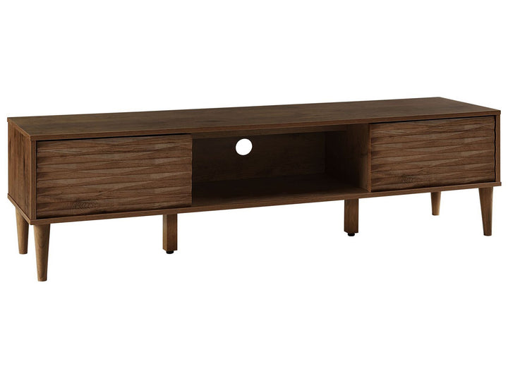 TV Stand Dark Wood Kayan