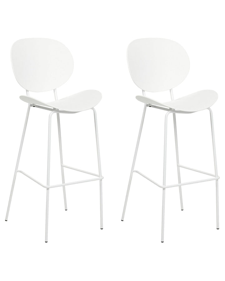 Bar Chair Set of 2 White Shonto