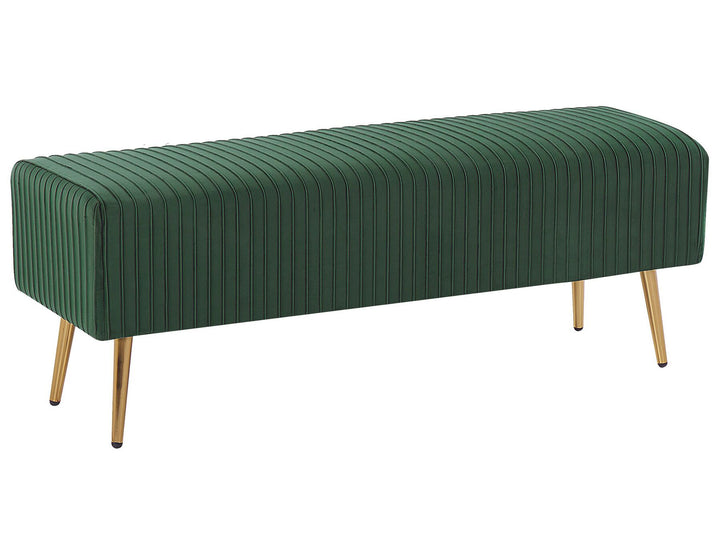 Velvet Bedroom Bench Green Paterson