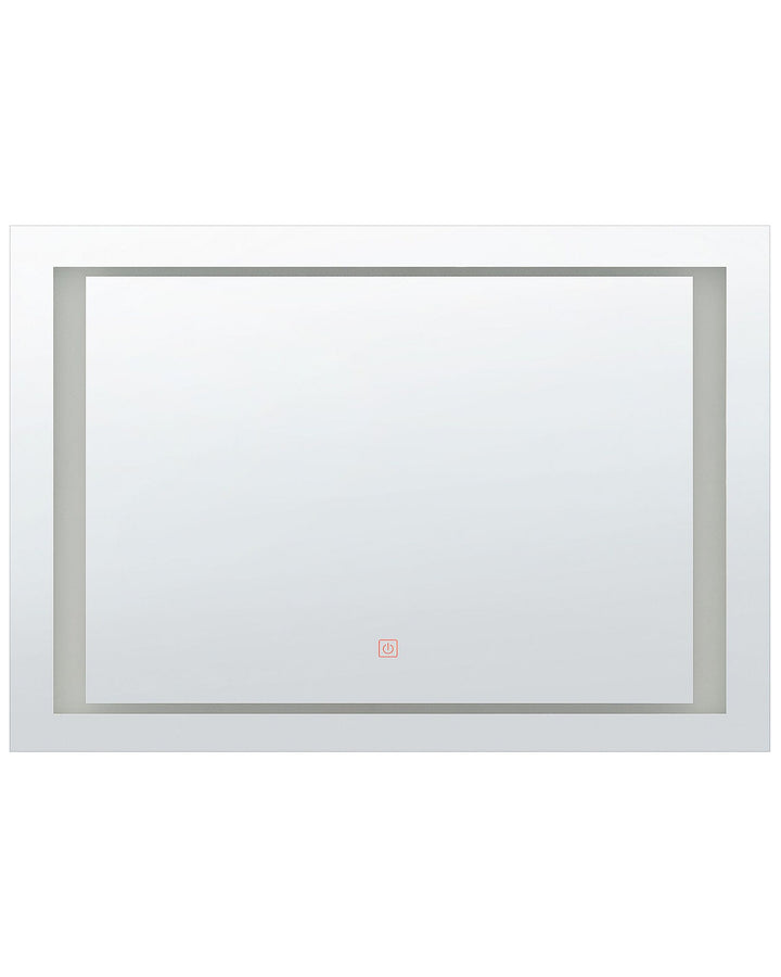 LED Wall Mirror 60 x 80 cm Silver Eyre