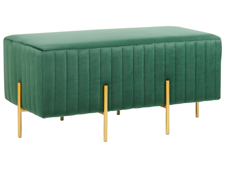 Velvet Bench Green Dayton