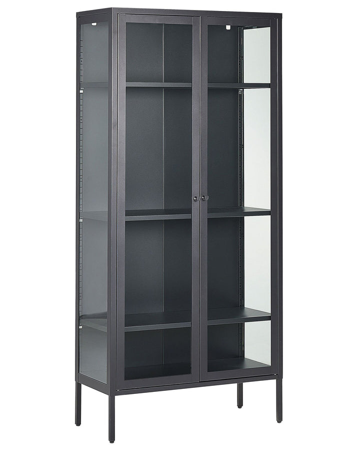 Steel Display Cabinet Black Harty