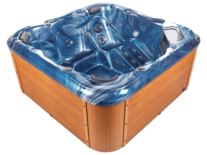 Square Hot Tub with LED Blue Tularosa