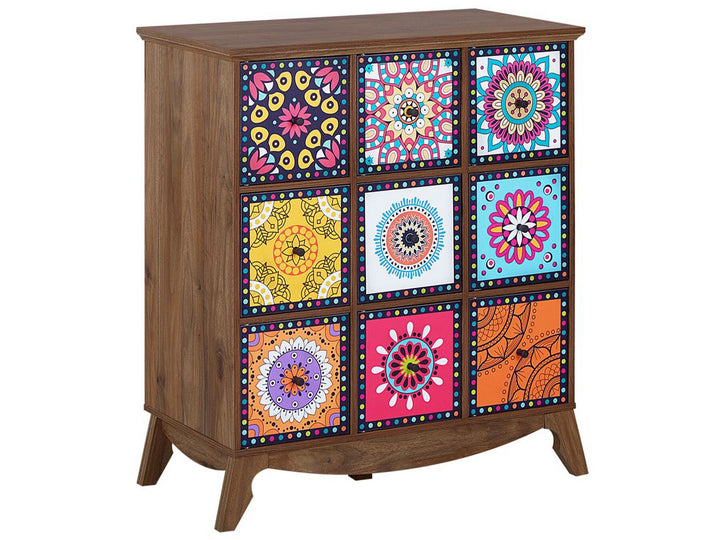 9 Drawer Cabinet Multicolour Kuma