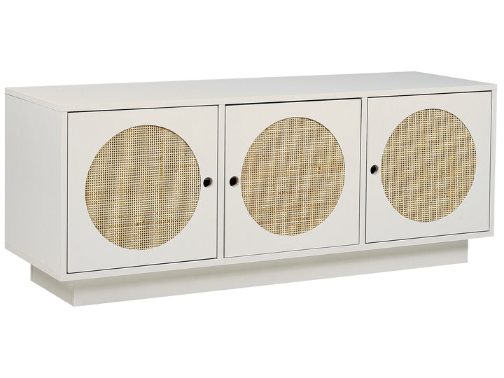 Rattan 3 Door Sideboard White Uyuni