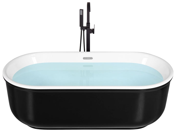 Freestanding Bath 1700 x 800 mm Black Pinel