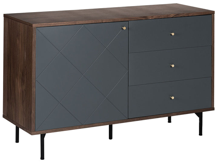 Sideboard Dark Wood with Grey Palmer