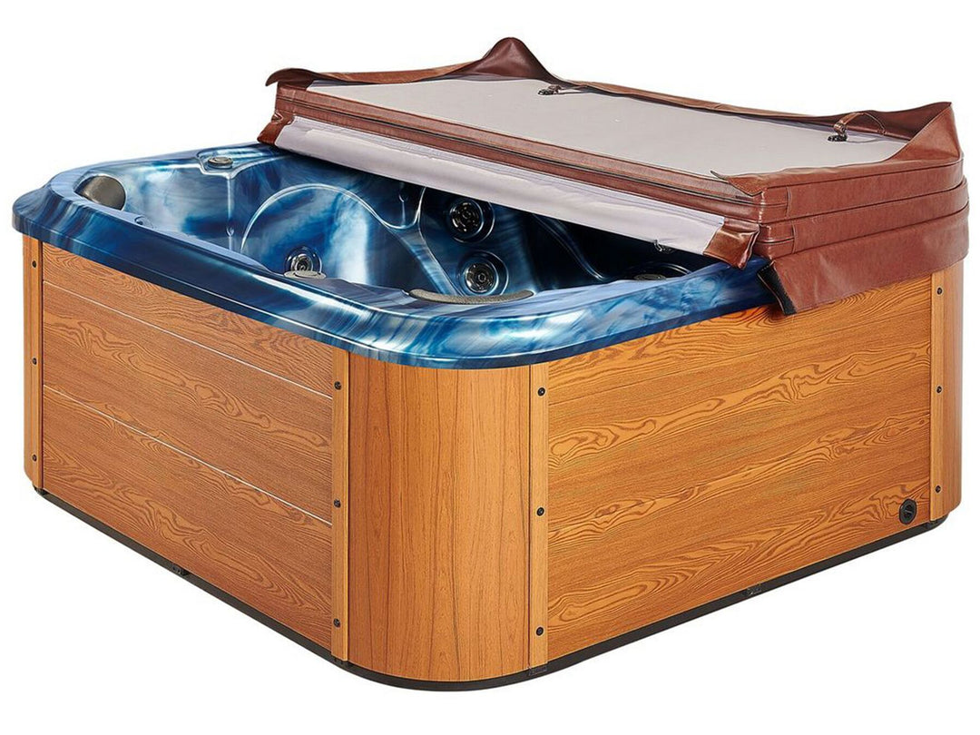 Square Hot Tub with LED Blue Tularosa