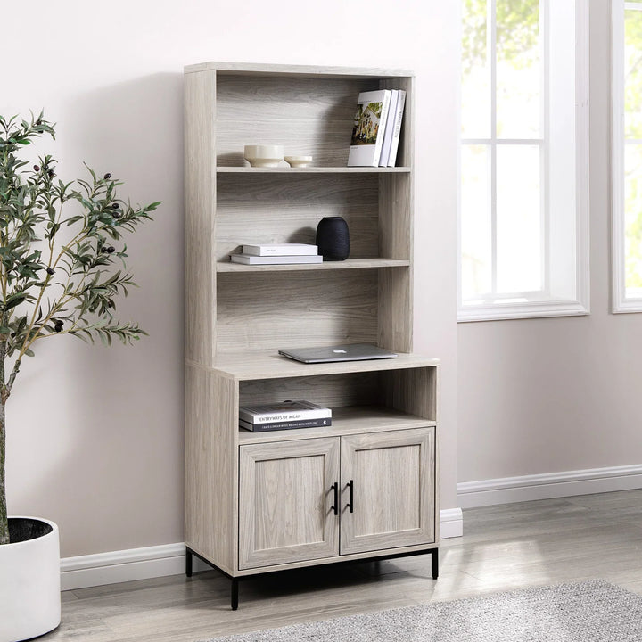 2 Door Bookshelf Birch  Akie