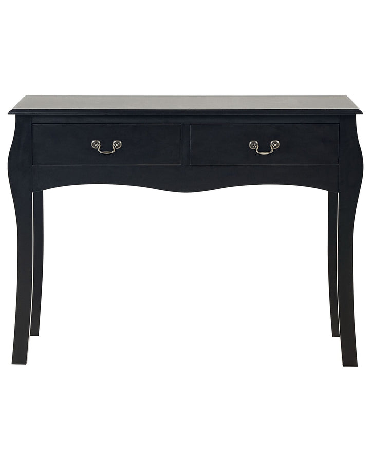 2 Drawer Console Table Black Klawock