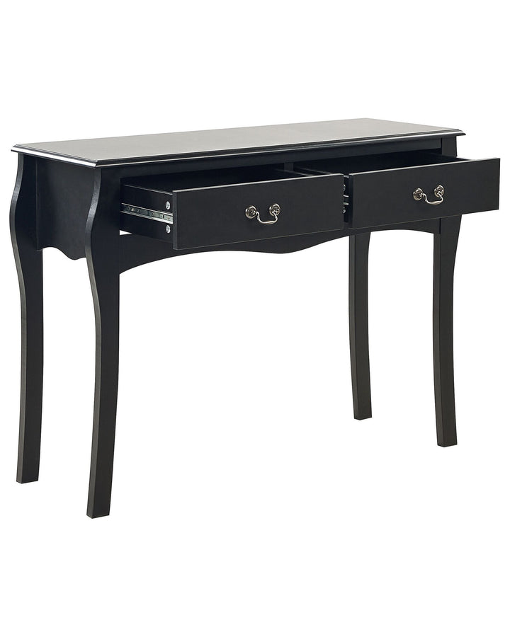 2 Drawer Console Table Black Klawock