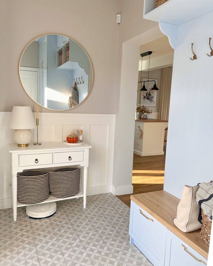 2 Drawer Console Table White Lowell