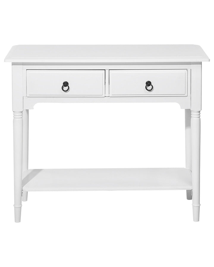 2 Drawer Console Table White Lowell