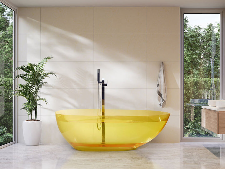 Freestanding Bath 1690 x 780 mm Yellow Blancarena