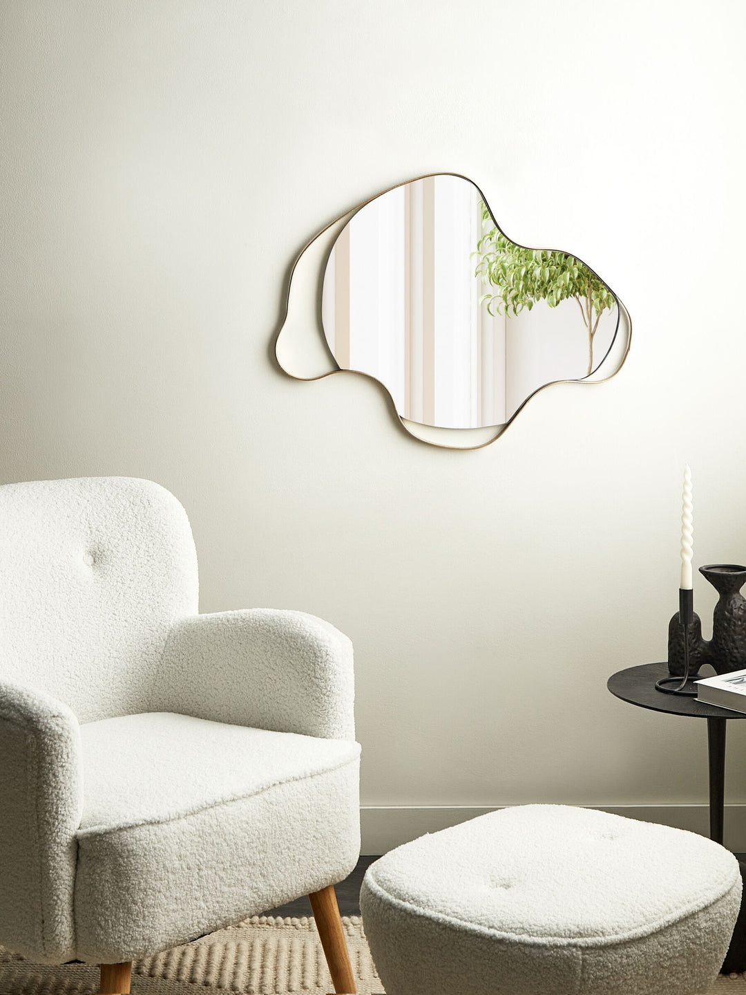 Wall Mirror 59 cm Gold Melun