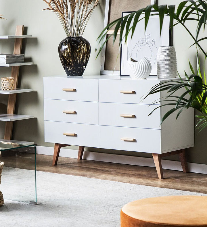 6 Drawer Chest White Newark II