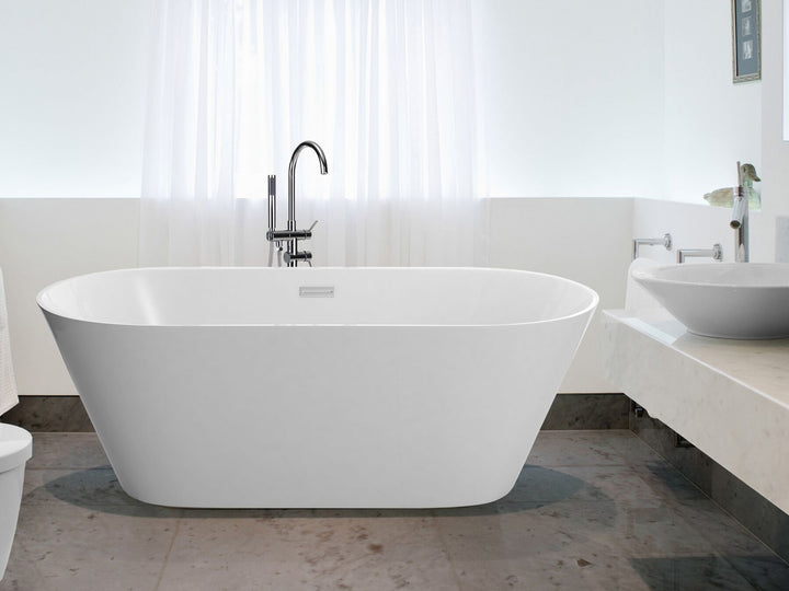 Freestanding Bath 1600 x 800 mm White Havana