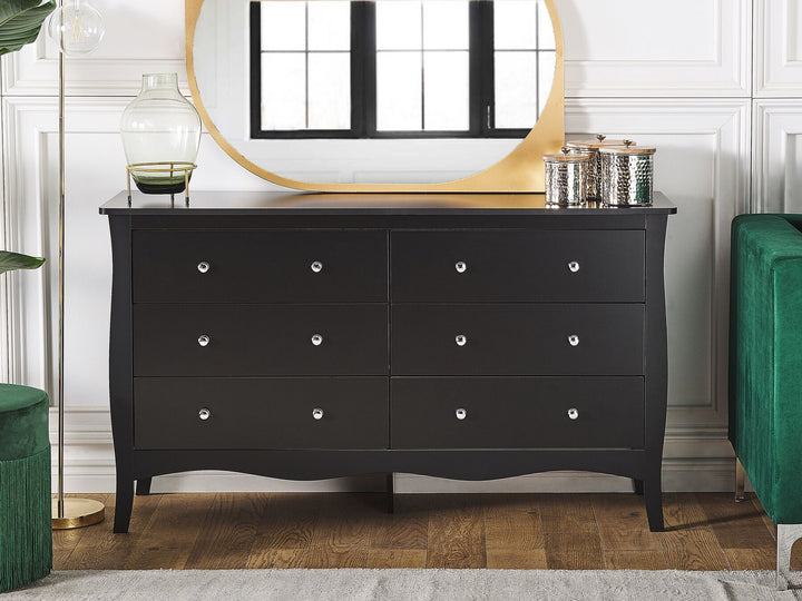 6 Drawer Chest Black Winchester