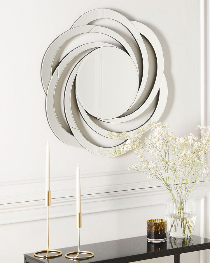 Wall Mirror 70 cm Silver Treban