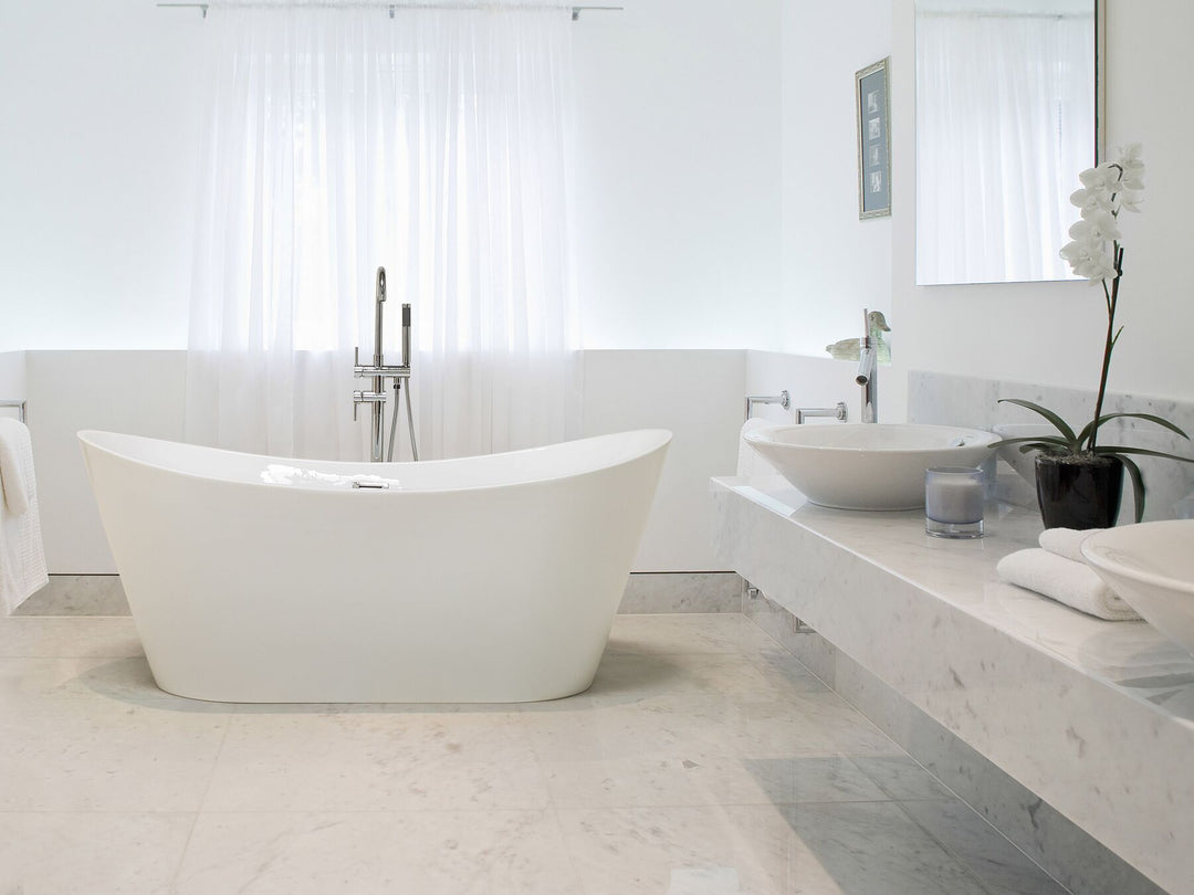 Freestanding Bath 1800 x 780 mm White Antigua