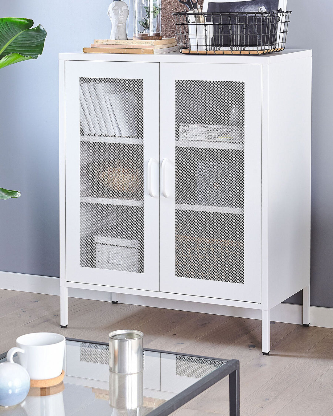 Steel Sideboard White Wakatipu